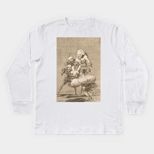 What One Does to Another by Francisco Goya Kids Long Sleeve T-Shirt